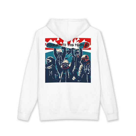 Powder to the People – Extra Length Snow Steeze Hoodie