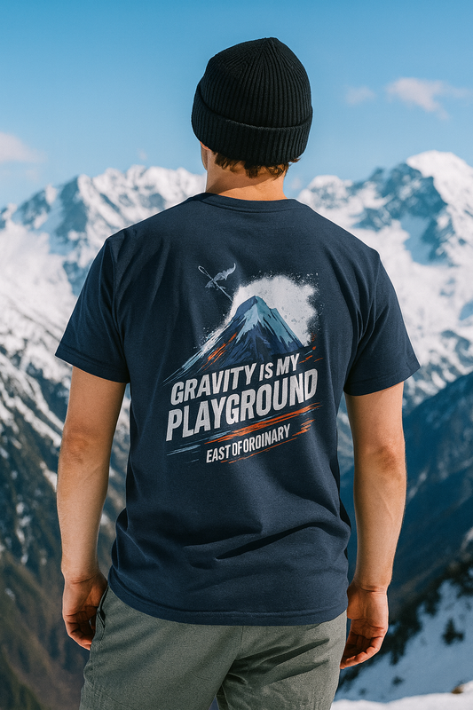 Gravity is my Playground - Snow Tee